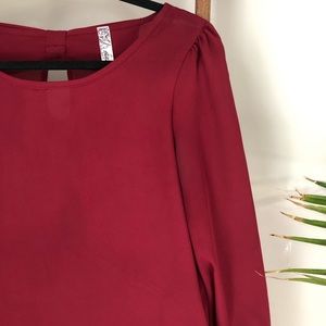 Red Shirt with Bow Detail on Back